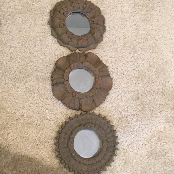 Decorative Mirror Set of 3 - Picture 1 of 5